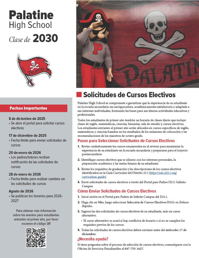 Solicitud de Cursos Electivos para Freshman - Page 1